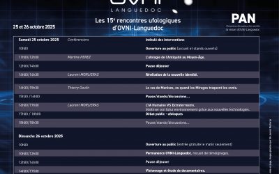 Quel programme pour les Rencontres ufologiques d’OVNI-Languedoc de ce week-end ?